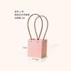 Bolsa de Mano de Papel Kraft Engrosado Amor Floral Caja de Regalo Caja de Embalaje Cesta de Flores Flor Flor Arte Caja de Flores Bolsa para Arreglo Floral