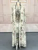 Ropa de mujer transfronteriza, cárdigans de estilo europeo y americano, chaquetas estampadas, ropa elegante para mujer de talla grande, conjuntos plisados de lujo ligero de alta gama Issey Miyake al por mayor