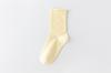 Calcetines de Mujer de Color Sólido con Borde Enrollado, Nuevos para Primavera y Otoño 2025, Calcetines Sueltos para Maternidad, Cómodos y Amigables con la Piel, Calcetines Caídos de Media Pantorrilla, Absorbentes de Sudor y Transpirables