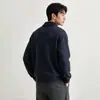 Moletom gola alta de luxo leve, estilo retrô americano para homens, nova coleção outono/inverno 2026, modelagem solta, manga longa, top de malha para usar como base