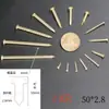 Bisagra para Muebles Caja Tambor Cabeza Redonda Fija DIY Hecho a Mano Envuelto en Alambre Colgar Cuadro Dorado Puro Recto Clavos Pequeños de Latón