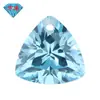 Huagang Gems Zircônia Triangular Azul Claro de Furo Único Pedra Solta Azul Claro Acessórios de Contas Soltas para DIY com Furo