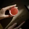 Xícara de Chá Mingzhishanzhi Cervo Pintado à Mão Inspirada em Cura, Xícara Única para Uso Doméstico por Indivíduos Artísticos, Xícara de Degustação Esmaltada por Dentro