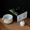 Conjunto de Chá Matcha Japonês Transfronteiriço Tigela Matcha Suporte para Batedor de Chá Caixa de Cor Cerâmica Top de Linha Novo Produto Atacado