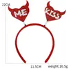 Decoraciones para Fiesta de Solteros del Día de San Valentín Europeo y Americano Diadema de Corazón de Amor Accesorios para Fotos Diadema Xoxo Accesorios para la Cabeza