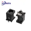 Enchufe de Alimentación Hembra DC-012A-5521-5525 Conector DC de Tres Pines de Cobre Agujero Redondo DC Enchufe de Alimentación