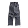 Pantalones de Trabajo para Hombre Corte 3D Pierna Recta Cintura Elástica Paracaidista Casual Primavera Verano 12984