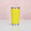 Taza de coche de acero inoxidable personalizada transfronteriza de 20 oz, spray de vacío, color sólido, taza de cerveza, aislamiento, taza fría para hielo, venta al por mayor