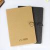 Cuaderno de Encuadernación Adhesiva Inalámbrica con Hebilla Metálica A5 Imitación Piel Bloc de Notas Diario de Oficina con Impresión de Logo