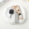 Chaveiro de Margarida Fofa com Contas Silicone Pingente para Bolsa Pulseira