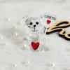 Mini urso fofo LOVE de mão EU TE AMO Dia dos Namorados Pequenos ornamentos de cristal fornecimento transfronteiriço pode ser enviado em nome