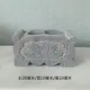 Quemador de Incienso de Talla en Piedra de Mármol Blanco Tallado a Mano Piedra Azul Rectangular Frente de Templo Tumba Frente de Tumba Uso Exterior Hogar Adorno de Piedra