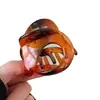 Pinza para el Cabello Pequeña con Forma Irregular de Calabaza para Mujer con Cabello Fino, Pasador para Moño Completo, Pinza de Tiburón para la Parte Posterior de la Cabeza, Accesorio para el Cabello de Alta Gama