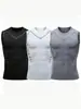 Colete esportivo de treino respirável de secagem rápida para fitness sem mangas para homens, verão, transfronteiriço, elástico, para corrida, basquete, camada base, camisa justa