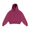 Sudaderas, sudaderas con capucha casuales simples de moda para parejas, de fabricación europea y americana, pantalones de chándal de color liso de corte holgado al por mayor