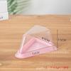 Caja gruesa triangular multicapa para pastel de 6 pulgadas 8 pulgadas, caja de embalaje para porciones de mousse, caja de embalaje desechable para porciones occidentales