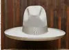 Amazon Lazada Transfronterizo Sombrero Vaquero de Lana Lazo Sombrero Jazz para Hombre Sombreros de Otoño e Invierno Más Vendidos en Europa y América