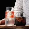 Estilo Nórdico Ins Vidro Borossilicato Doméstico Simples Copo de Água Loja de Chá com Leite Copo de Suco Copo de Café Copo de Bebida