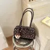 Linda moda de lunares verano 2026 moderna de gran capacidad con colgante nuevo estilo coreano bolso de hombro cruzado