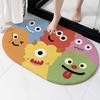 Alfombrilla absorbente para puerta de baño, de secado rápido, suave, de diatomeas, antideslizante, para el hogar