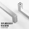 Manijas cuadradas de tubo de acero inoxidable para gabinetes, armarios y muebles; manijas de puerta, tiradores de cajón; disponible en negro, dorado, acabado cepillado y varios colores; al por mayor