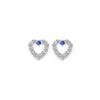 Brincos de Flores Flash Diamante Pérola Estilo Mercado Noturno Coreano Feminino Amor Geométrico Diamante Joias Brincos