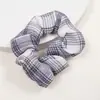 Laços de cabelo xadrez estilo JK transfronteiriços, scrunchies, scrunchies de estilo simples, faixas de cabelo, acessórios de cabelo