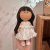 Boneca Espanhola de Batata Mia 24cm Boneca 30cm Menina Feita à Mão DIY Waldorf com Roupas Trocáveis