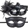 Máscara de Mascarada Media Cara Máscara de Carnaval para Pareja Máscara de Mascarada Veneciana Set de Pareja para Hombres y Mujeres