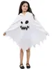 Capa Blanca Brillante de Fantasma para Niños de Halloween con Surtido Transfronterizo, Chal de Fiesta de Halloween, Disfraz de Performance