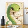Época de verano pintura al óleo digital DIY acrílico relleno pintado a mano ilustración hecha a mano departamento de descompresión pintura al óleo
