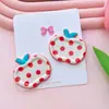 Nuevo Estampado de Cuadros de Puntos Crema Accesorios para Apple Pasador DIY Accesorios para el Cabello Funda para Teléfono Móvil Agujero Decorativo Zapatos Joyería