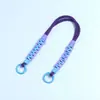 Huayang Estilo Ins Tendencia Lanyard Tejido para Teléfono Cuerda Trenzada Creativa de Bloques de Color Accesorio Correa Corta de Muñeca Cuerda de Mano