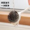 Con pala cepillo para ollas de cabeza redonda se puede colgar mango largo cepillo de limpieza multifuncional pala cepillo para el fondo de ollas olla hogar hogar hogar esponja para limpiar