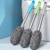 Cepillo para ollas de lavar platos doméstico con mango, no suelta cerdas, multifuncional, apto para baño, cepillo de lana de acero con mango, buen producto
