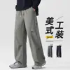 Ropa de Trabajo para Exteriores Paracaidista Casual Pantalones Cargo para Hombre Bolsillos Múltiples Holgados Deportivos Pierna Recta Pantalones Largos Pantalones para Hombre Otoño/Invierno 2026
