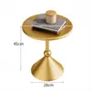 Conjunto de mesa de centro pequena em ferro forjado, estilo luxo leve, para sala de estar, mesa lateral de sofá de alta qualidade, mesa redonda pequena estilo designer, mesa lateral criativa