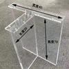 Patas de mesa acrílicas transparentes de 20-100 mm, soporte para mesa de comedor, isla de roca, soporte de suspensión para escritorio, venta al por mayor