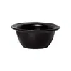 Plato con borde a dos tonos blanco y negro estilo japonés pintado a mano, adecuado para servir botanas, condimentos o como plato para mojar para hot pot