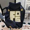 Sudadera con Bordado de Letras Guapa Estilo Callejero Americano para Hombres y Mujeres en Otoño e Invierno Tendencia Nacional Holgada Perezosa Sudadera con Capucha Pesada para Parejas