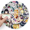 50 Pegatinas de Kimetsu no Yaiba Versión Q Anime Japonés Creativas Impermeables Decorativas Guka Funda para Teléfono Móvil Pegatinas para Cuaderno
