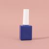 Pegamento para Esmalte de Uñas Botella Pequeña Transparente Botella Dispensadora de Manicura con Tapa de Pincel Cuadrada Plana Opaca 12ml Botella Vacía para Esmalte de Uñas