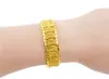 Pulseira de Dragão com Totem Embossado Banhada a Ouro 24K Pulseira de Casal de Dragão Banhada a Ouro Latão Fivela de Relógio Pulseira Banhada a Ouro