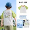 Camiseta de Manga Curta Estilo Europeu para Meninos Verão 2026 Nova Roupa Infantil Bebê Pequeno Verão Top Fino Refrescante