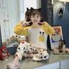Pijamas para Niñas 2025 Nuevo Primavera y Otoño Manga Larga Niñas Niñas Bebé Otoño e Invierno Algodón Peinado Dibujos Animados Ropa para el Hogar