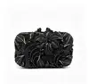 Bolsas de Noche con Incrustaciones de Diamantes Transfronterizas Listas para Enviar, Bolsos de Diamantes de Estuche Duro Metálico Hueco, Vestidos de Banquete de Comercio Exterior
