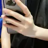 Anillo Pequeño con Forma de Gota de Agua en Forma de Pera Transfronterizo para Mujer, Incrustado con Diamantes, Estilo de Nicho, Gama Alta, Lujo Ligero, Anillo Versátil para el Dedo Índice