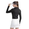 Camiseta base PGM golf para mujer de manga larga, camiseta de tela deportiva con lazo de mariposa, ropa deportiva de moda golf