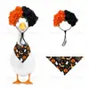 Peruca Afro Divertida Bicolor para Pets Peruca Cacheada de Palhaço Universal para Gatos, Cachorros e Patos para Festas de Feriado e Sessões de Fotos