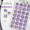 Explosiones rojas netas multicorte K9 grasa Taladro cuadrado Super Flash tridimensional con fondo puntiagudo Taladro de uñas de forma especial Luz Joyería de uñas de lujo al por mayor